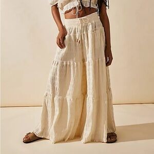 Free People In Paradise Cream Pants